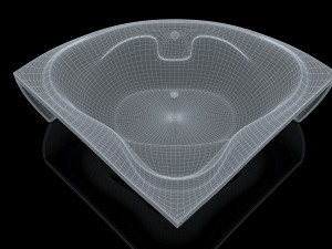 bathtube troy extra 15001500mm 3D Model