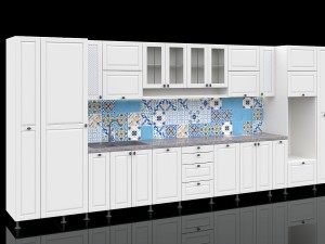 kitchen with majolica 3D Model