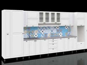 kitchen with majolica 3D Model