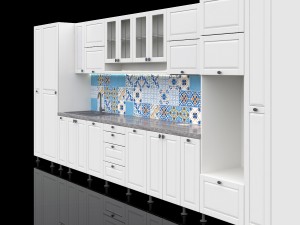 kitchen with majolica 3D Model