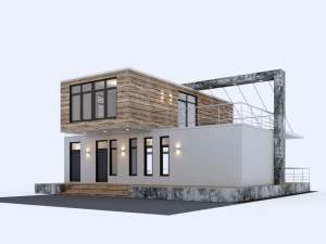 sea-container house 3D Model