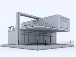 sea-container house 3D Model