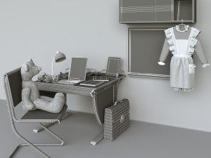 back to ussr school 3D Model