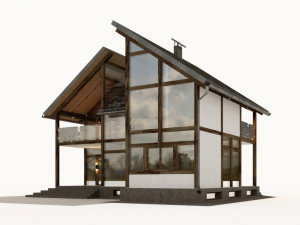 half-timbered house Modelo 3D