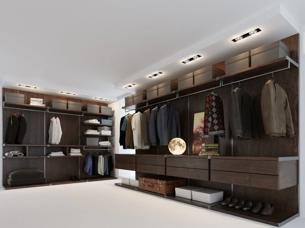 mens wardrobe 3D Model .c4d .max .obj .3ds .fbx .stl .blend
