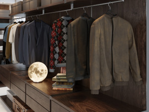 mens wardrobe 3D Model
