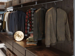 mens wardrobe 3D Model