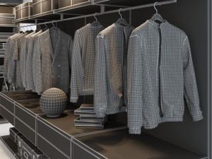 mens wardrobe 3D Model