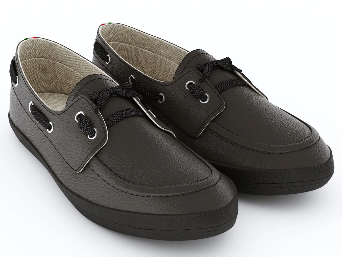 casual style shoes 3D Model .c4d .max .obj .3ds .fbx .stl .blend 