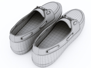 casual style shoes 3D 模型