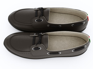 casual style shoes 3D 模型