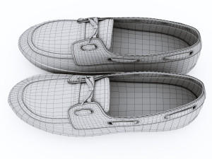 casual style shoes 3D 模型