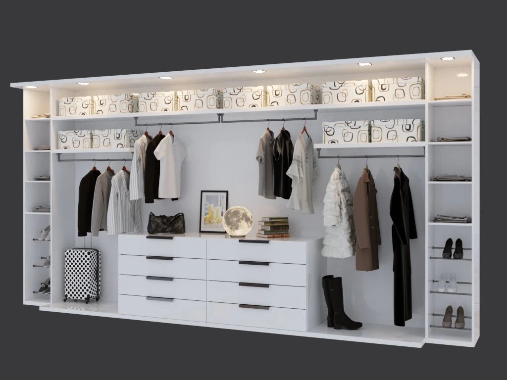 womens wardrobe 3D Model .c4d .max .obj .3ds .fbx .stl .blend