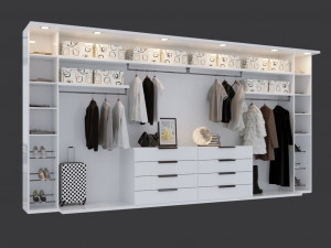womens wardrobe 3D 모델