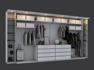 womens wardrobe 3D Model