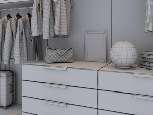 womens wardrobe 3D 모델