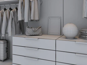 womens wardrobe 3D Model