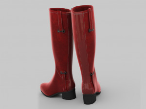 italian boots le pepe Model 3D