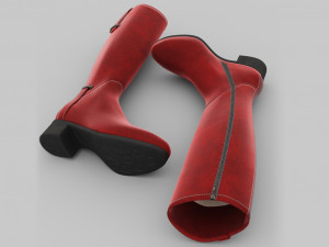 italian boots le pepe Model 3D