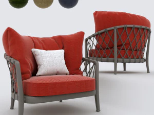 poltrona erica Modello 3D