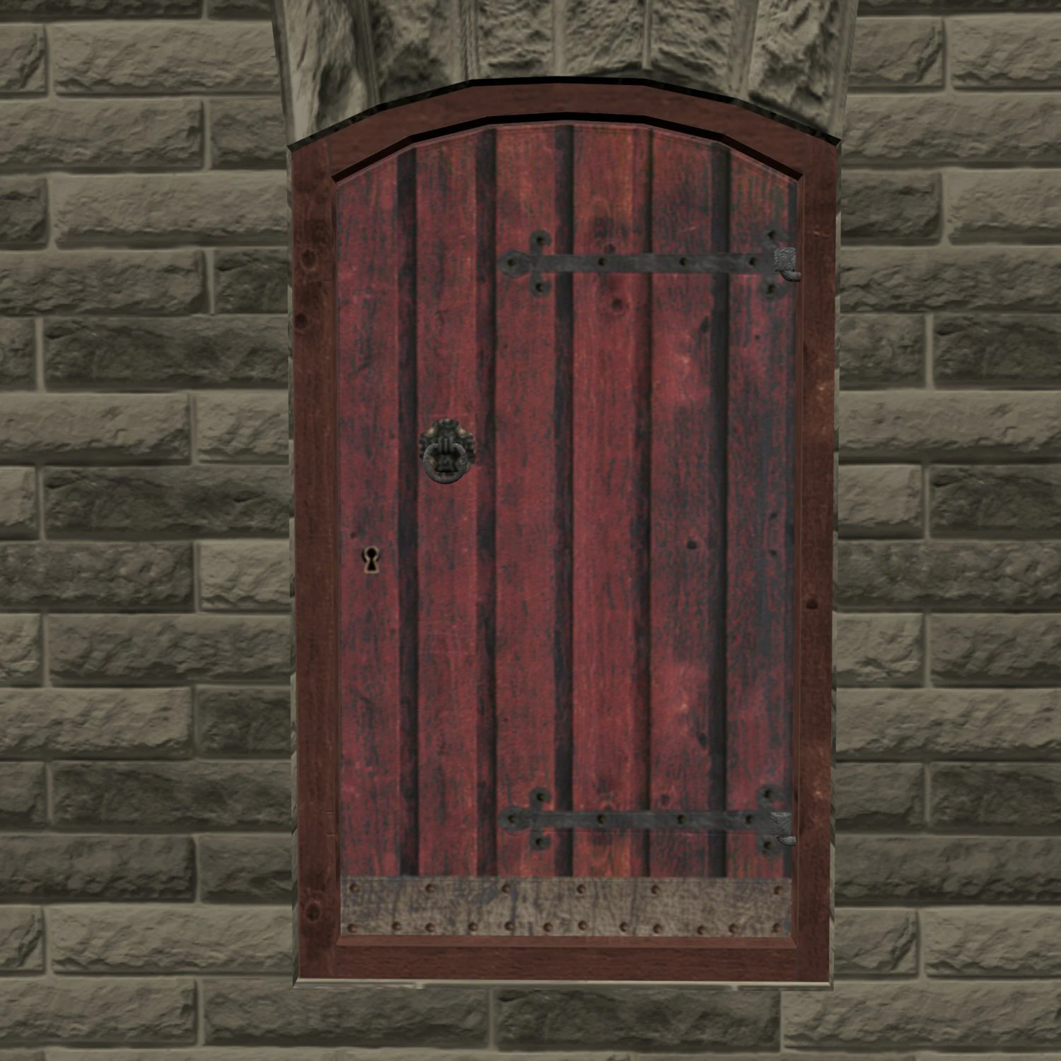 medieval door 3D Model .c4d .max .obj .3ds .fbx .stl .blend 