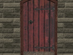 medieval door 3D 모델
