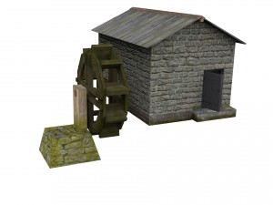 watermill Modelo 3D