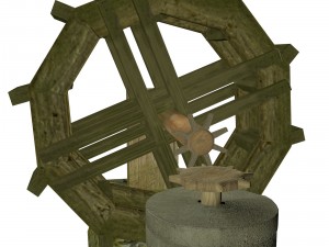 watermill Modelo 3D