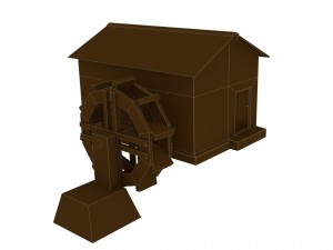 watermill Modelo 3D
