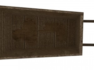 wooden wheelbarrow 3D Модель