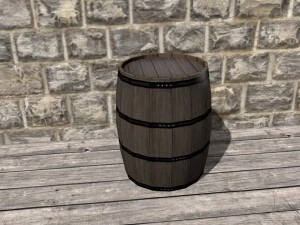 Holzfass 3D Modell