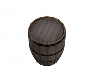 wooden barrel Modello 3D