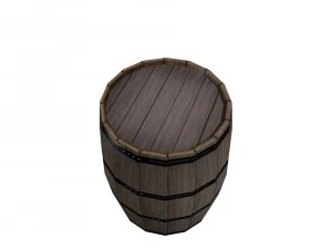 wooden barrel 3D Model