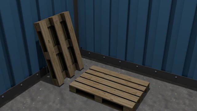 wood pallet 3D Model .c4d .max .obj .3ds .fbx .stl .blend 