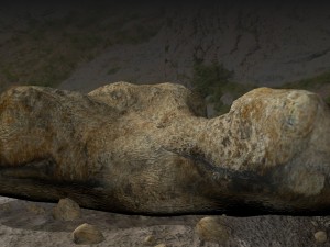 low poly model of rock 3D 모델
