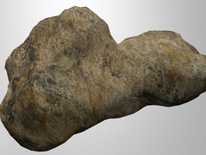 low poly model of rock Modelo 3D