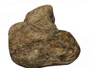 low poly model of rock Modelo 3D