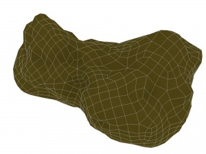 low poly model of rock Modelo 3D