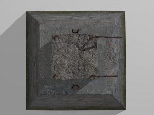 broken pillar Modelo 3D