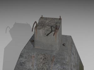 broken pillar Modelo 3D