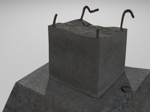 broken pillar Modelo 3D