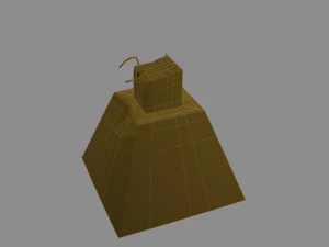 kaputte S&auml;ule 3D Modell
