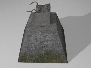 broken pillar Modelo 3D