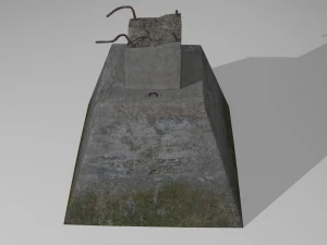 kaputte S&auml;ule 3D Modell