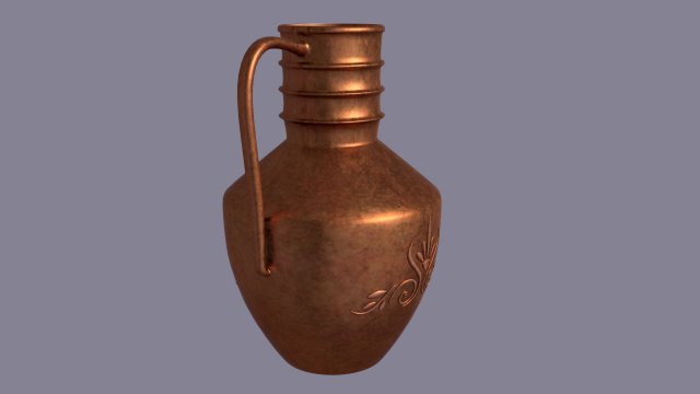 copper jug Modelo 3D .c4d .max .obj .3ds .fbx .stl .blend 