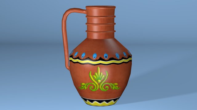 ceramic pitcher 3D Модель .c4d .max .obj .3ds .fbx .stl .blend 