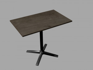 old wooden tabletv 3Dモデル
