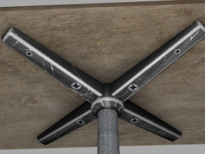 old wooden tabletv 3Dモデル