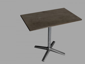 old wooden tabletv 3Dモデル