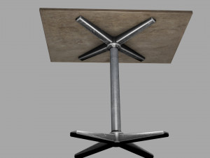 old wooden tabletv 3Dモデル